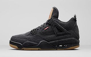 Levi's x Air Jordan 4 ڰ׵ɫ